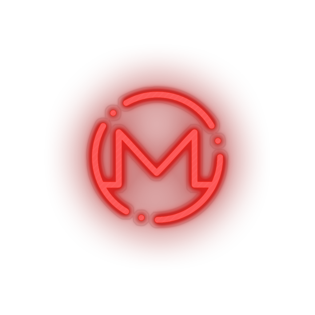 Monero Neon sign RGB Led