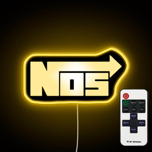 NOS Logo neon sign