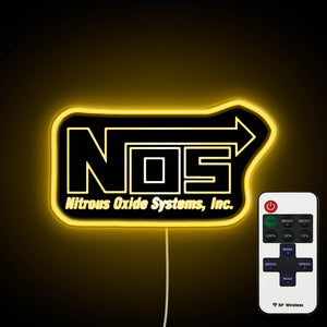 NOS Logo B neon sign