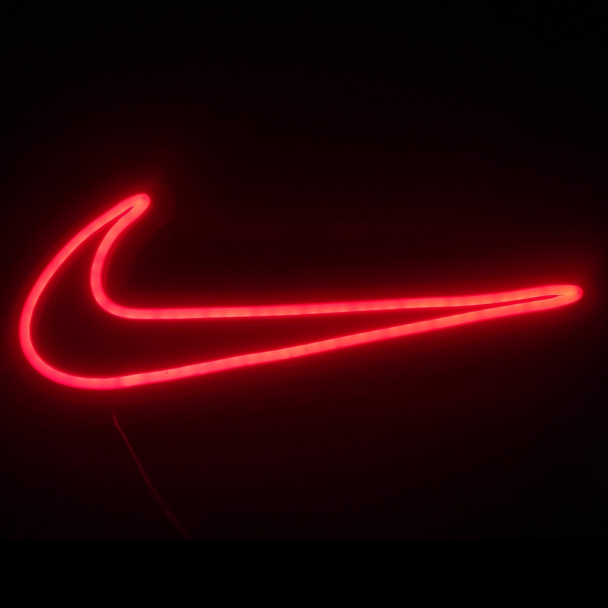 Nike sign, nike logo neon light sign, neon sign