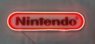 Nintendo logo neon light