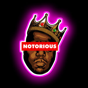 Notorious B.I.G neon sign
