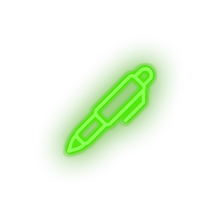 Load image into Gallery viewer, green pen led back to school edit education pen student study write neon factory