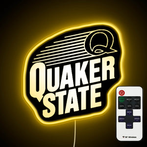 Quaker State Logo neon sign