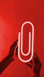 Paper_Clip neon sign - Lamp lights