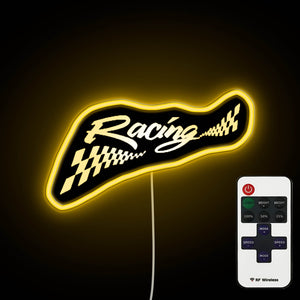 Racing D neon sign