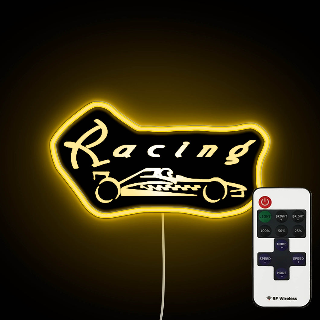 Racing F neon sign