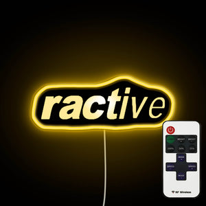 Ractive Logo neon sign