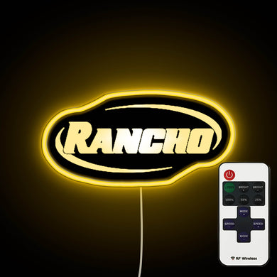 Rancho Suspension Logo neon sign