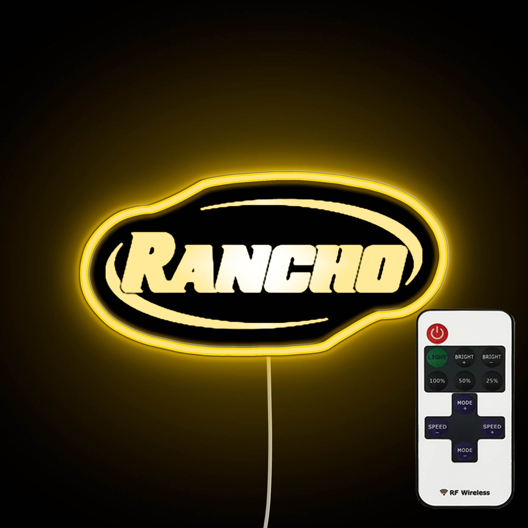 Rancho Suspension Logo neon sign