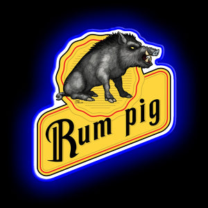 bar Rum Pig neon sign