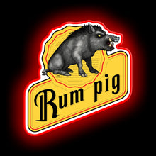 Load image into Gallery viewer, Rum Pig neon wall sign
