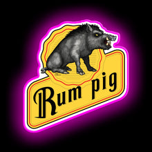 Load image into Gallery viewer, Rum Pig led sign