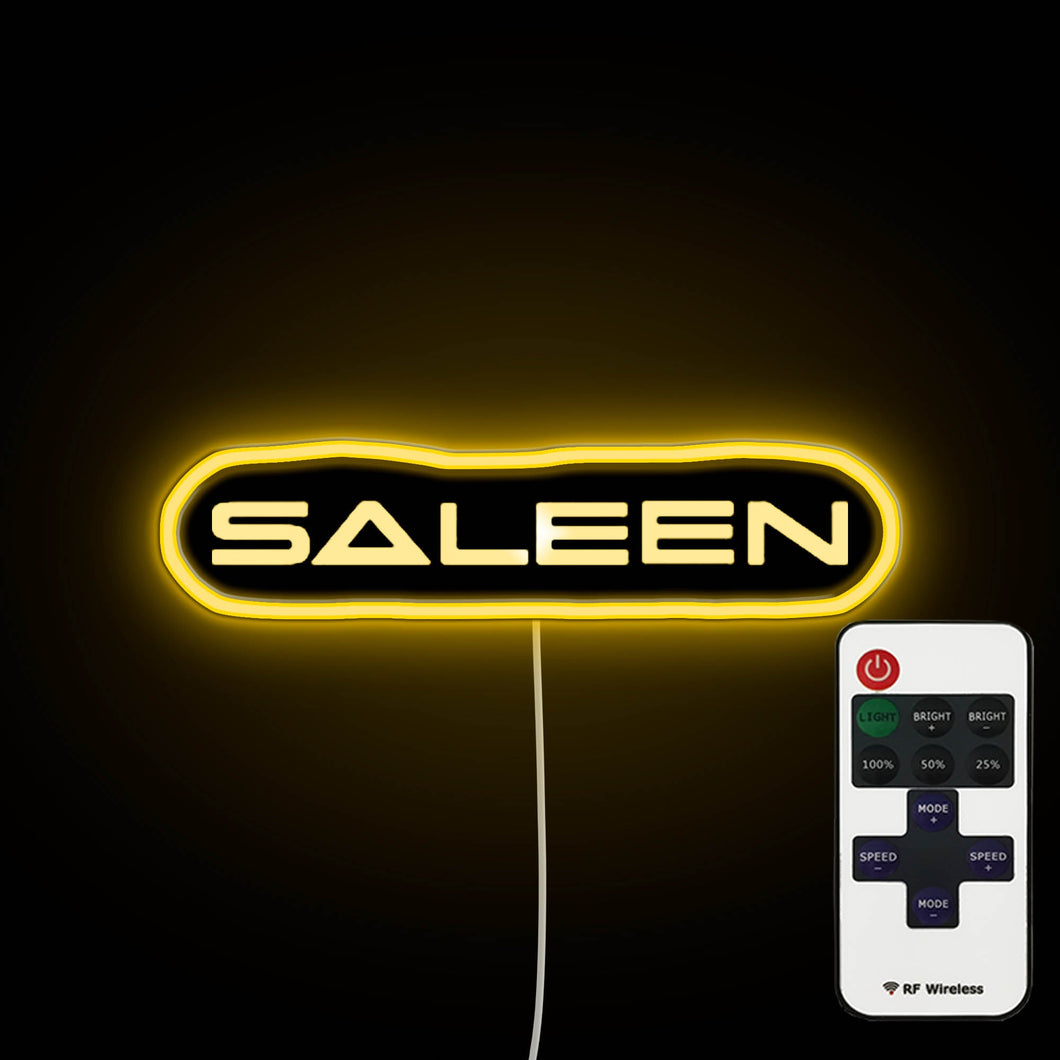 Saleen Logo neon sign