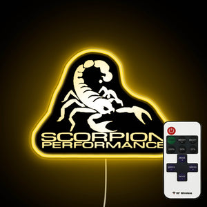 Scorpion Performance Logo neon sign