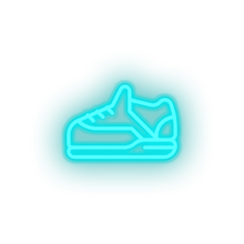 Load image into Gallery viewer, ice_blue shoes led back to school education shoes sneakers sport student study neon factory
