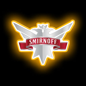 Smirnoff logo neon sign