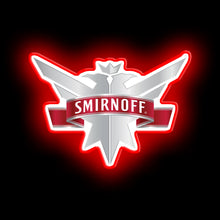 Load image into Gallery viewer, Smirnoff logo neon led sign bar