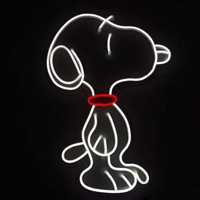 Snoopy neon light sign