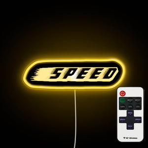 Speed B neon sign