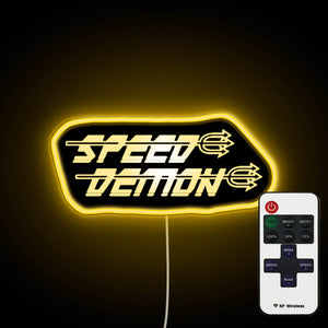 Speed Demon A neon sign