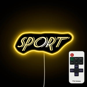 Sport A neon sign