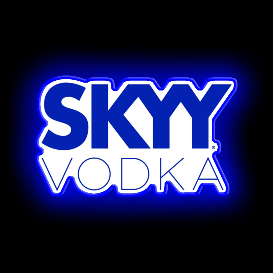 skyy vodka neon led sign for bar