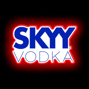 skyy vodka wall sign