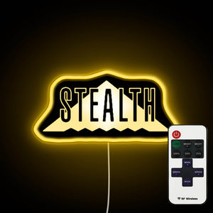 Stealth Logo neon sign