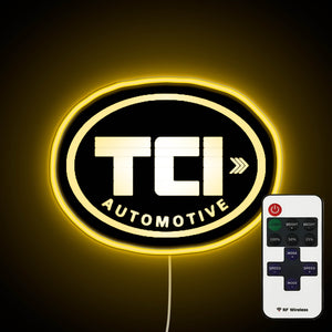 TCI Automotive neon sign