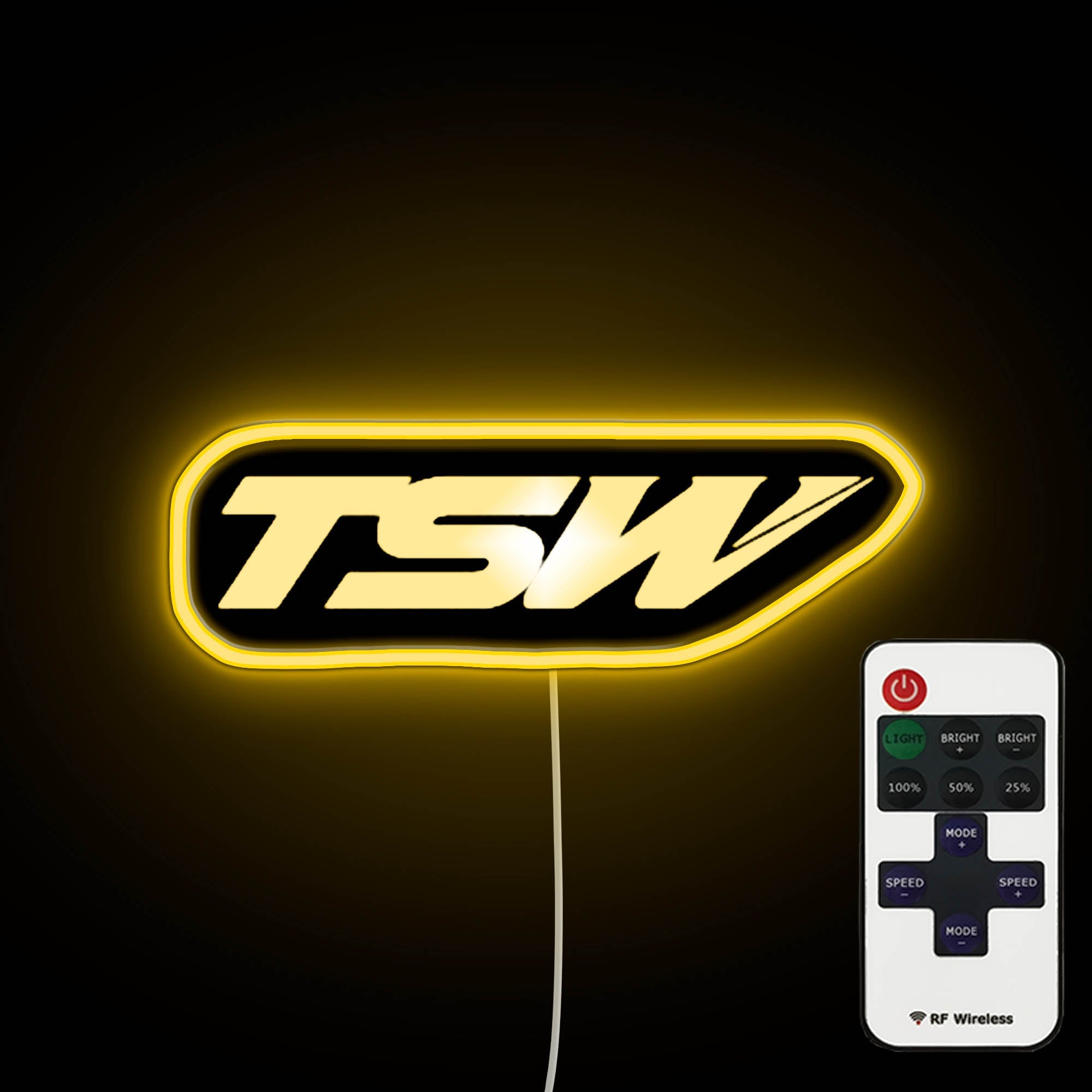Neon Wall Light Logo TSW Wheels