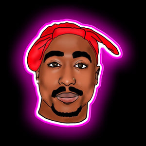 TUPAC neon sign