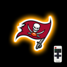 Load image into Gallery viewer, Tampa Bay Buccaneers logo badge led neon