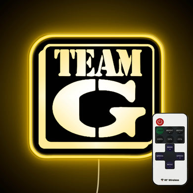Team G Logo neon sign