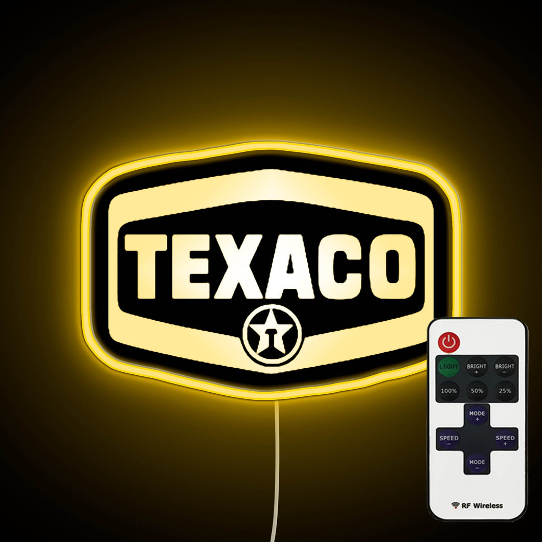 Texaco Logo neon sign
