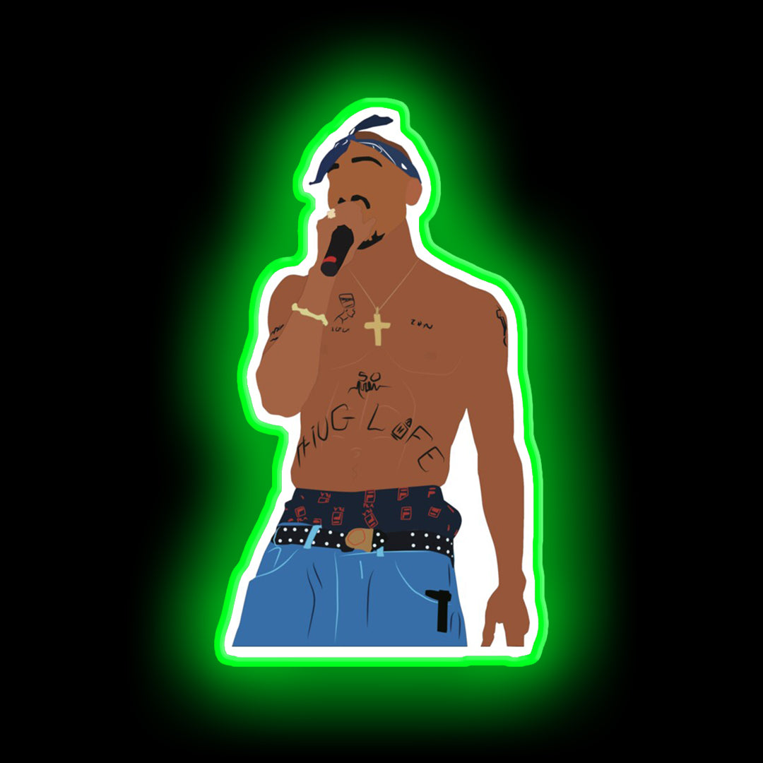Tupac Infinity Sign Tupac Rapper Thug Life Neon Sign – Neon Factory