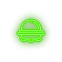 Load image into Gallery viewer, green ufo led adventure alien astronomy outer space space space ship ufo neon factory