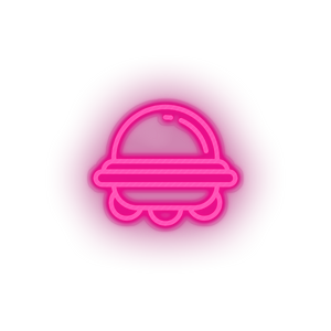 pink ufo led adventure alien astronomy outer space space space ship ufo neon factory