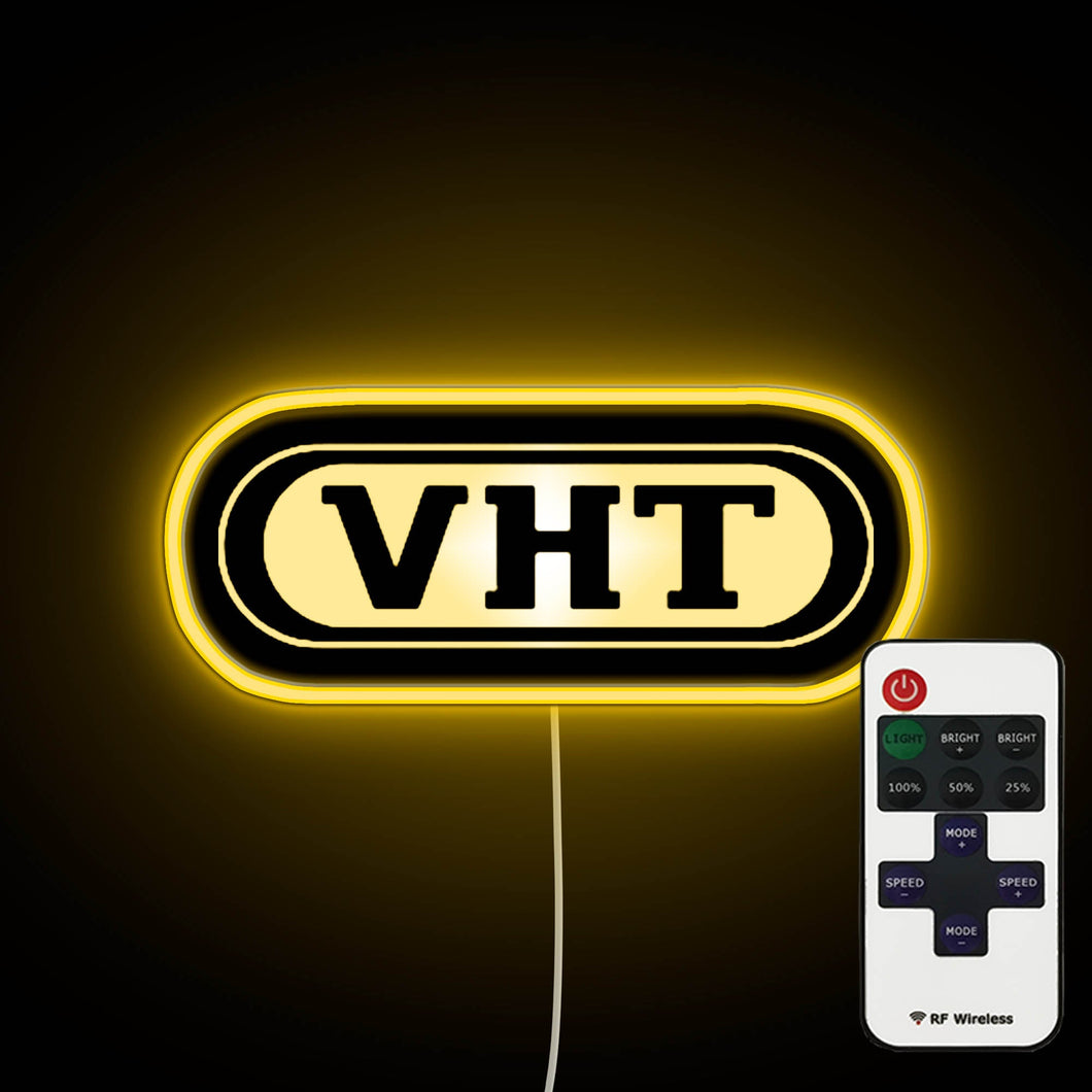VHT Logo neon sign