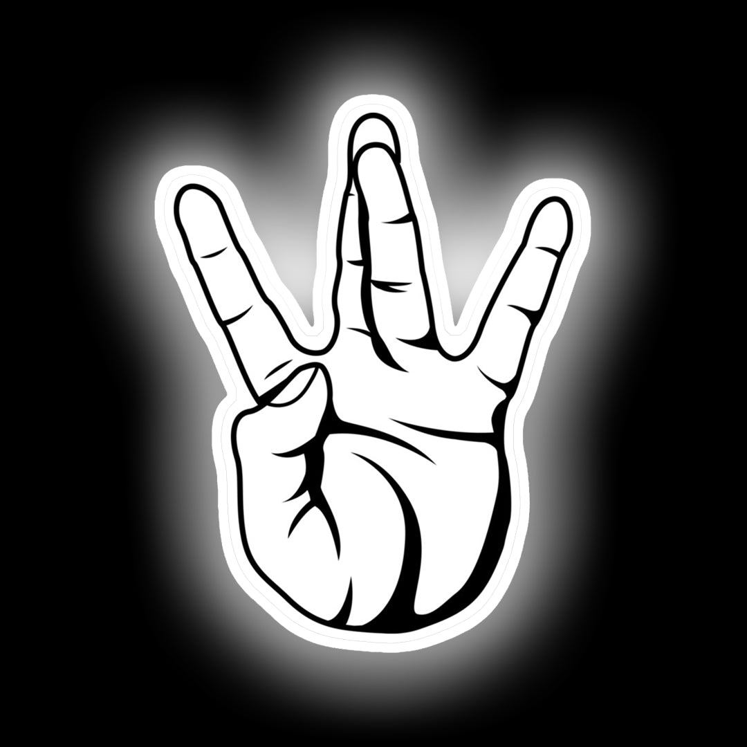 Rap Led Sign Westside West Coast Rap Hip Hop Hand Sign neon sign