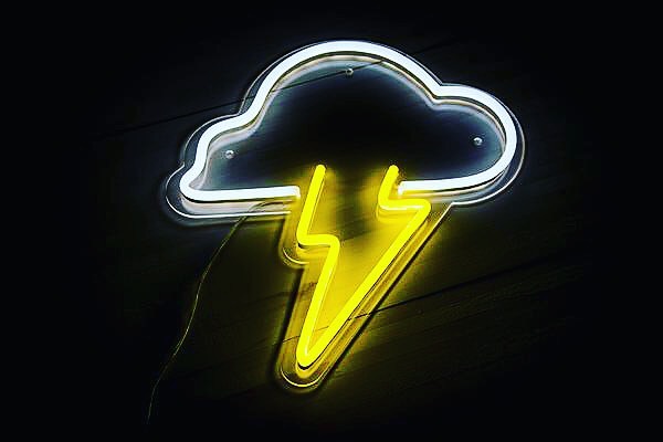 Thunder light cloud neon sign factory