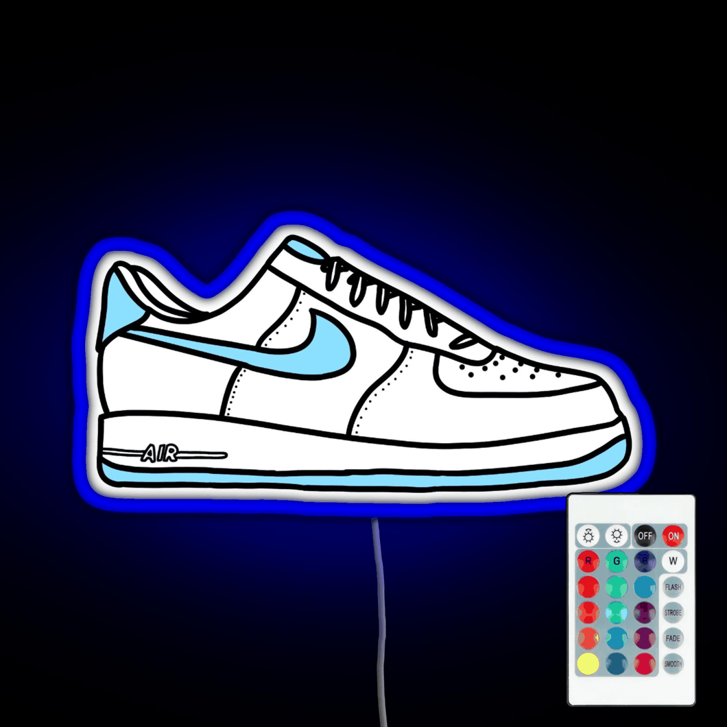 Af1 sneakers RGB neon sign remote