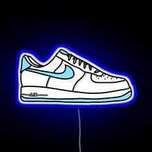 Load image into Gallery viewer, Af1 sneakers RGB neon sign blue
