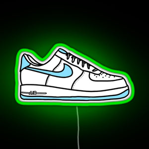 Af1 sneakers RGB neon sign green