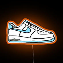 Load image into Gallery viewer, Af1 sneakers RGB neon sign orange