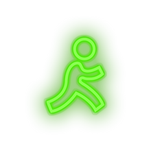 Load image into Gallery viewer, green aim social network brand logo led neon factory