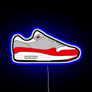 Air Max 1 OG RGB neon sign blue