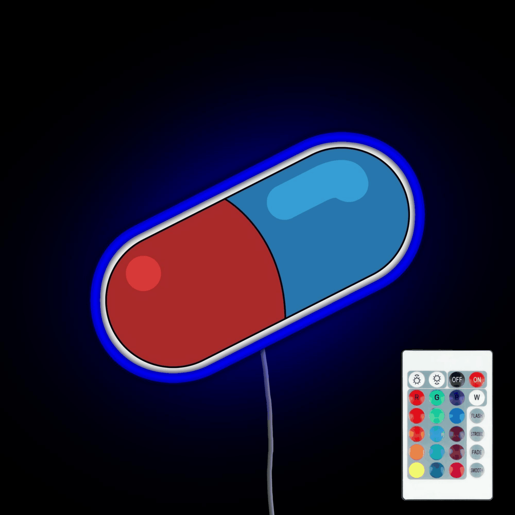 Akira pill RGB neon sign remote