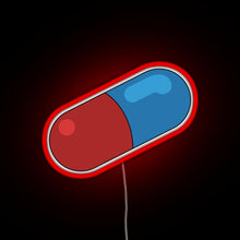 Load image into Gallery viewer, Akira pill RGB neon sign red