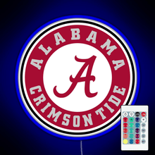 Load image into Gallery viewer, alabama crimson tide football RGB neon sign remote